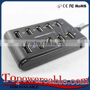 Factory Price Desktop 10 Port Powered Usb Hub For Mobile Phones thumbnail-1