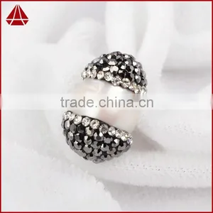 Wholesale Natural Freshwater Pearl Beads With Rhine Stone Paved, Freshwater Pearl Jewelry Quality Choice thumbnail-4