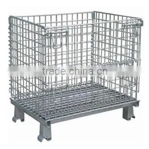 Foldable Steel Pallet Basket Container/grocery Shelves Containers thumbnail-1