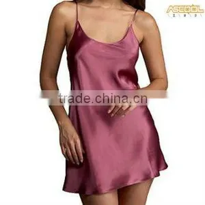 Satin Silk Hot Sexy Nightgown thumbnail-1