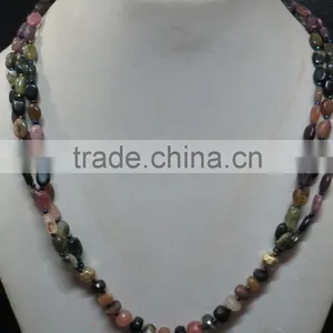 Tourmaline Natural Stone Necklace Fashion Jewelry Gemstone Jewellery thumbnail-2