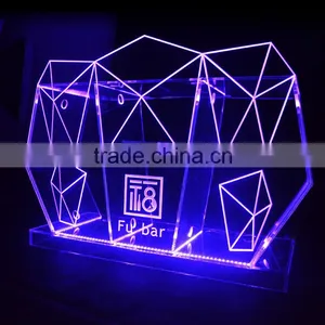 Elegant Cheap Acrylic dj Bar Table Led Light Nightclub dj Table thumbnail-1