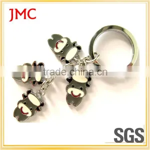 Custom Shaped Keychain Promotional High Quality Metal Skull 3d Keychain thumbnail-5