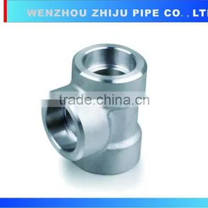 1/4 "Tee Cross Stainless Steel Female Threaded Pipe Fitting Price List thumbnail-1