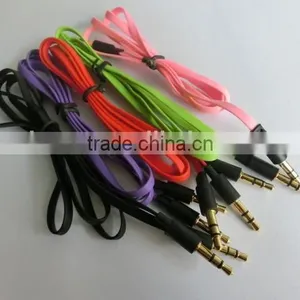 New Fashion Colorful Noodle Audio Cable thumbnail-5