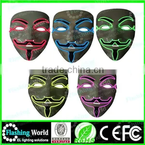 Wireless Fashion Masquerade Neon Party Mask, Party Supplies Fashion Flashing Neon Party Mask thumbnail-4