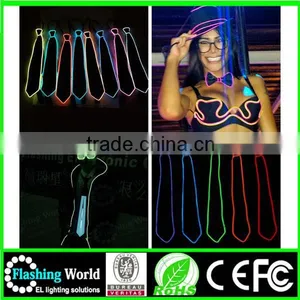 China Factory OEM The Cheappest Price Christmas Flashing Light up Bow Tie thumbnail-4