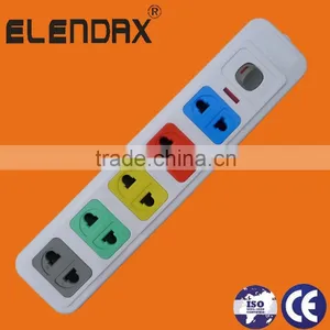 Universal 2 Pin 5 Way Outlet Extension Socket (E1005S) thumbnail-1