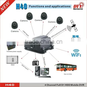 Embeded Linux 4ch 4g Wifi H.264 Mobile Dvr With Gps Tracker thumbnail-5