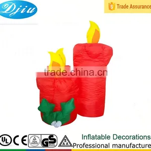 DJ-XT-03 Inflatable Three Candle Lighted Christmas Outdoor Decoration thumbnail-1