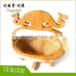 Fruit Basket Made by Bamboo Kitchen Decoration Food Grade thumbnail-2
