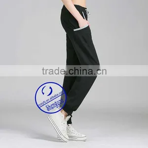 2015 Custom Newest Design French Terry Woman Slim Jogger Pants thumbnail-3