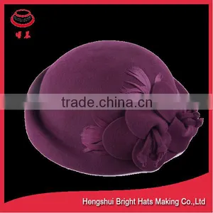 Ladies Winter Wool Felt Beret Beanie Hat With High Quality thumbnail-1
