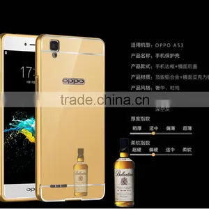 High Quality Aluminum Bumper Mirror Phone Case Cover For OPPO A53 thumbnail-1