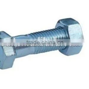 High Quality DIN 933 Standard Size Stud Bolt And Nut Galvanized by Hot Shower Plated and Powder Plated thumbnail-2