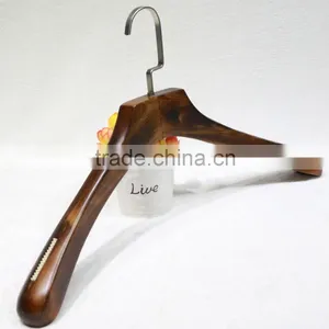 Thick Solid Wood Cloth Hanger for Coat/suit/dress Display thumbnail-1