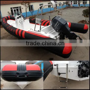 Fiberglass Rigid Hull Rib Boat Hypalon Rib730 thumbnail-3