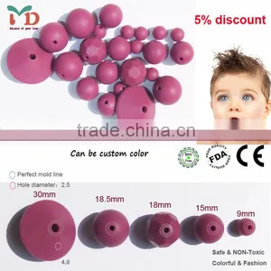 Silicone Rubber Teething Beads/silicone Teething Toy/wholesale Silicone Beads thumbnail-1