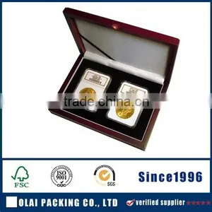 Hot-sales Wooden Coin Presentation Gift Box thumbnail-1