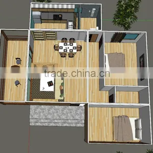 Easy Install Villa House, Container Home, Prfabricated Container House thumbnail-1