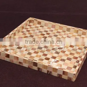 Mother of Pearl Tray With Natural Handicraft thumbnail-2