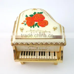 New High Quality Metal Music Jewelry Box in Piano Shape, Various Color for Choice, Various Design, OEM Designs Accepted thumbnail-3
