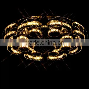 59W 230V LED Ceiling Lamp Modern SMD5730 Luxury Crystal Ceiling Lights thumbnail-2