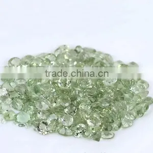 AAA High Quality Green Amethyst Loose Oval Faceted Gemstone thumbnail-1
