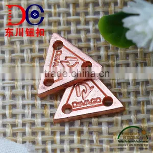 Custom Brand Logo Label Tag Nickel Plate Metal Plate for Garment thumbnail-5