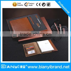 2016 pu Leather Notebook Agenda and Pen Gift Set thumbnail-1