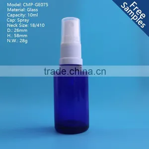 Cobalt Blue Glass Essential Oil Bottle With White Mist Spray,10ml Glass Essential Oil Bottles thumbnail-1