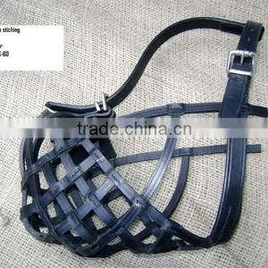 Wholesale Luxury New Design Genuine Leather Dog Muzzle thumbnail-6