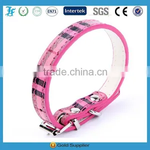 Adjustable Leather Neck Buckle Grid Stylish Pet Dog Cat Puppy Collar Leash thumbnail-6