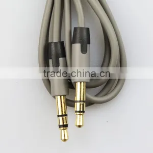 New Design Colorful 3.5mm Audio Cable Aux Cable Grey thumbnail-1