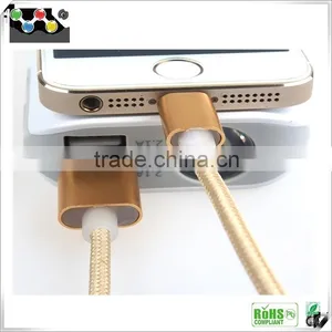 Factory New Products ! Fashion USB 2.0 Connector Cable, Two Sided Usb Cable for IPhone&Android Mobile Phone thumbnail-2