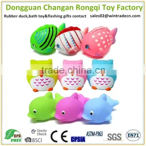 Soft Rubber Squirter Custom Bath Toy Squeaky Bath Toy Set thumbnail-2