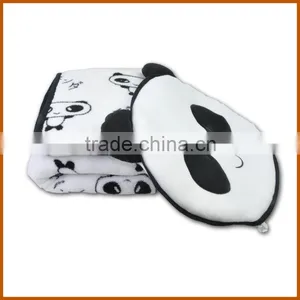 100% Polyester Wholesale China Panda Print Blanket thumbnail-1