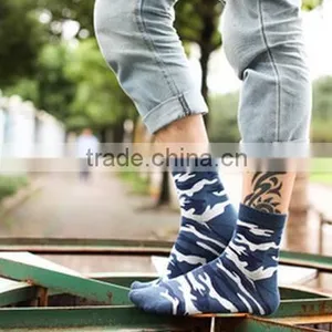 Cheap Young Man Fashion Camo Design Socks thumbnail-4