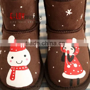 NO.U036C Hot Sales High Quality and Cheap China Baby Shoes Girl Boots thumbnail-5