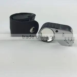 Fable Customized LOGO 10X,15X,20X Gem and Jewelry Loupe With Leather Bag Packing thumbnail-4