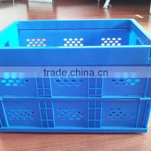 Collapsible Plastic Storage Crate Folding Crate Folding Fruit Crate thumbnail-3