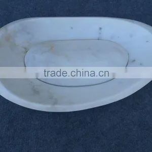 Guangxi White Marble Vessel Sink thumbnail-1