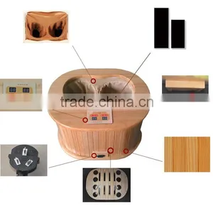 Hot Sale Mini Protabel Far Infrared Wooden Foot Sauna thumbnail-2