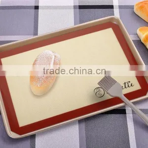 OEM 1 Color Logo Silicone Nonstick Fiberglass Silicone Baking Mat Set thumbnail-2