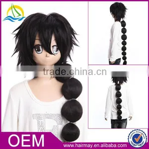Best Selling Ponytail Wig Cosplay Long Black thumbnail-1