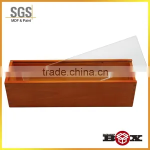 Solid Sliding Lid Wooden Wine Box thumbnail-3