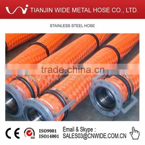 PVC Guard Nylon Braided Cover Flexible Hose With Flange thumbnail-1