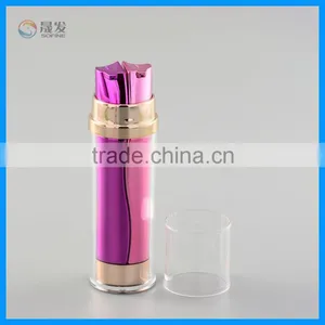 Luxury Cosmetic Double Tube Lotion Pump Bottle thumbnail-3