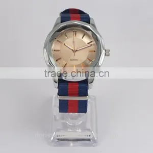 2015 Fashion Nylon Changeable Band Watch With Best Men Wrist Watch Low Price thumbnail-4