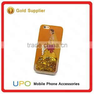 [UPO] Beautiful Girl Glitter Star Dynamic 3D Liquid Quicksand TPU Phone Case for IPhone 6 thumbnail-3